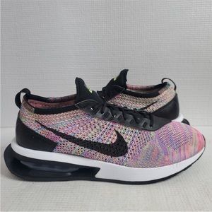 Nike Air Max Flyknit Racer Men Size 11 Rainbow
Black Sneaker DJ6106-300